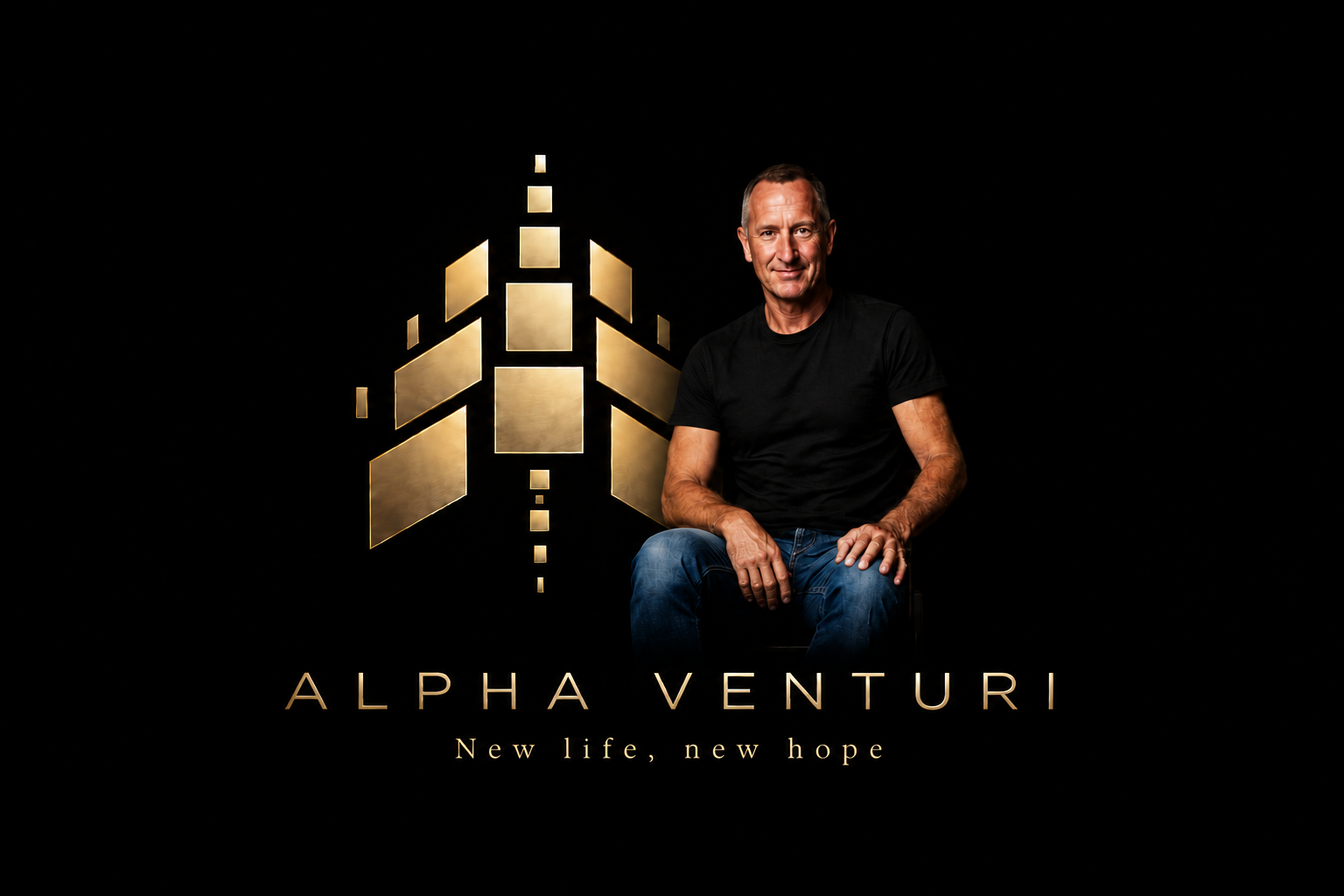 Michael Cooper and the approved Alpha Venturi corporate branding